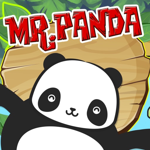 mr.panda jumping fun for food icon