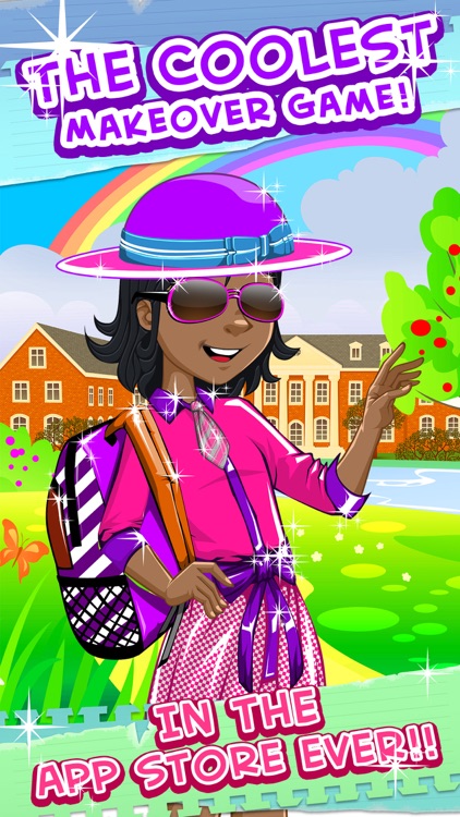 Izzy And Friends Girl Fashion Story- Sparkles High School Uniform Glam Dress Up Free Game screenshot-4