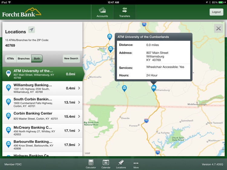 Forcht Bank Mobile Banking for iPad screenshot-4