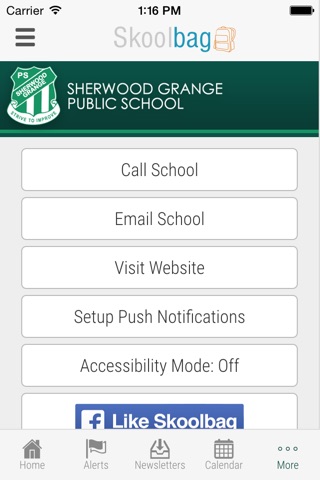 Sherwood Grange Public School - Skoolbag screenshot 4