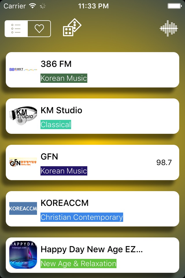 대한민국 라디오 주파수 - Korea Radio screenshot 2