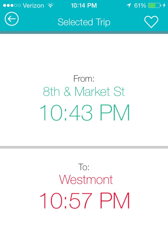 PATCO Schedule screenshot 4