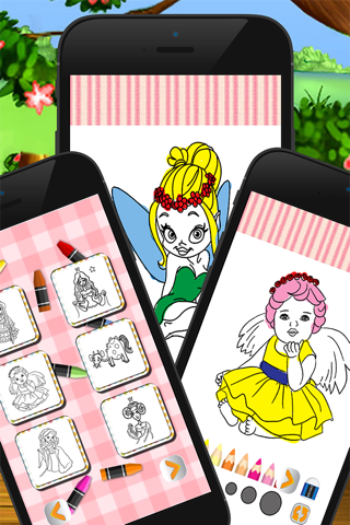 Princess Cute Coloring Book for kid screenshot 4