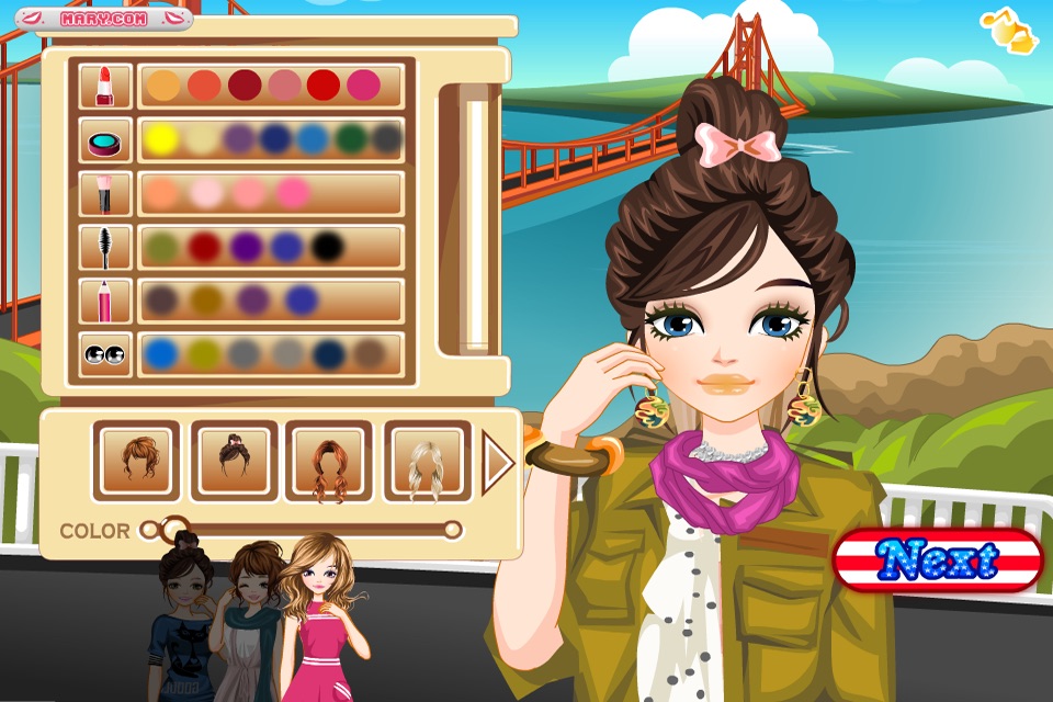 American Girls - Dress up and make up game for kids who love fashion games screenshot 2