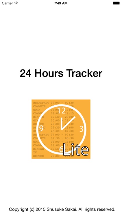 24 Hours Tracker Lite