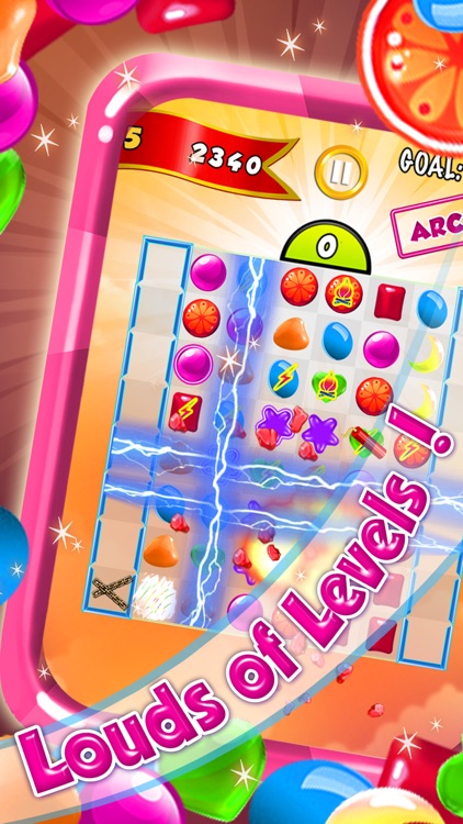 ``` A Candy Swap``` - fruit adventure mania in mystery match-3 game free screenshot-3