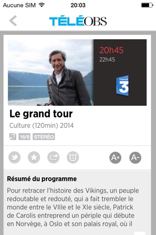 TéléObs - programme TV, actu, sélection et critique par l'Obs screenshot 3