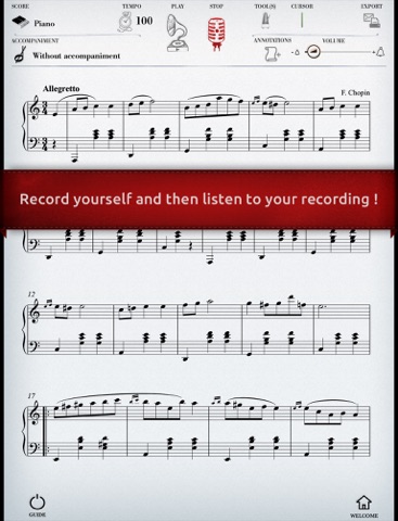 Play Chopin – Valse n°19 (partition interactive pour piano) screenshot 3