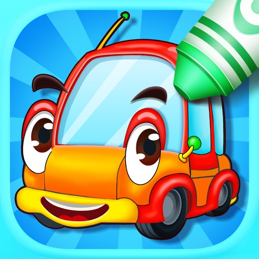 Kids Color Book: Cars - Educational Coloring & Painting Game Design for Kids and Toddler iOS App
