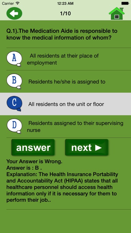 Medication Aide(MACE) Exam prep screenshot-3