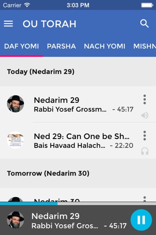OU Torah screenshot 2