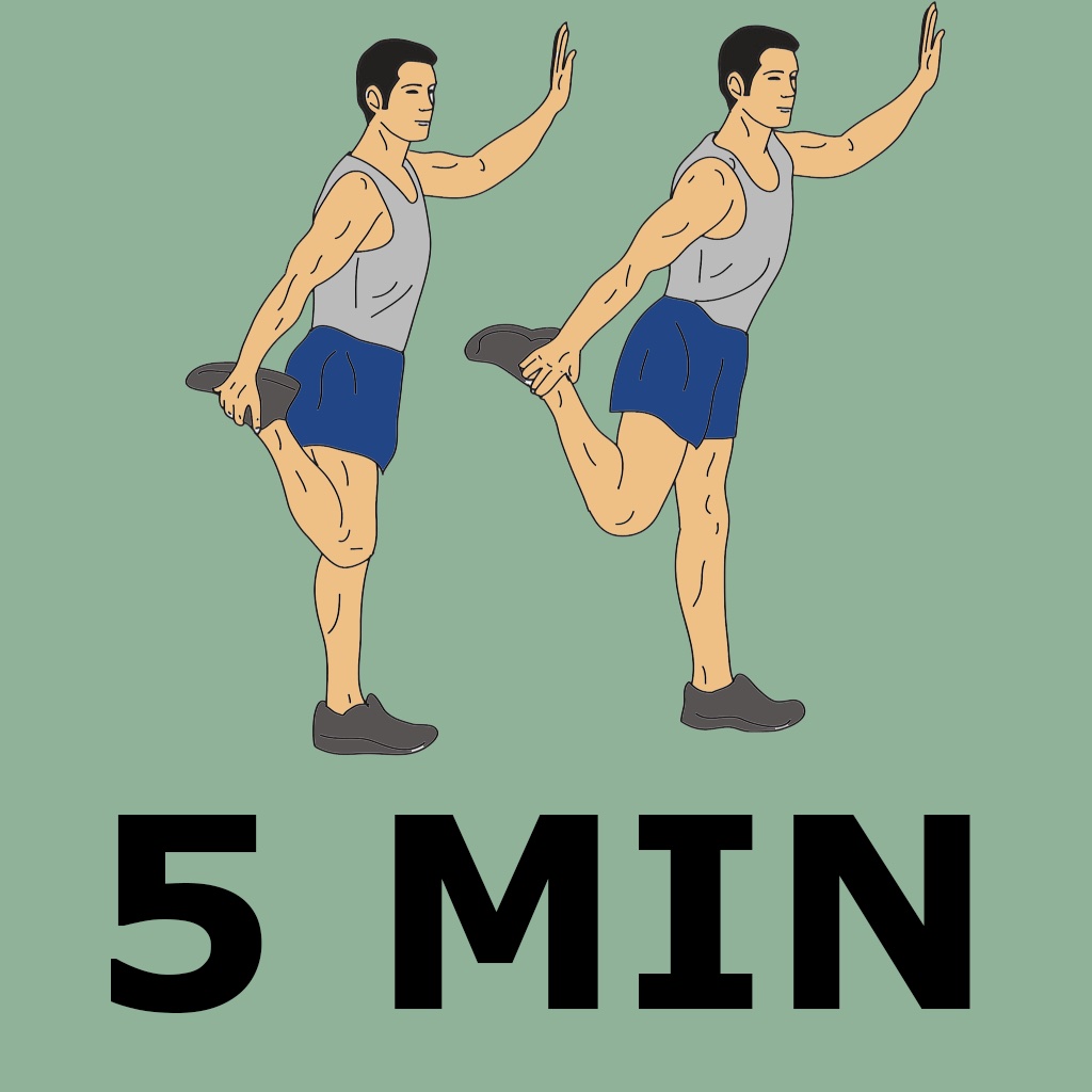 5 Min Stretch for Runners Workout - Your Personal Fitness Trainer for Calisthenics exercises - Work from home, Lose weight, Stay fit! icon