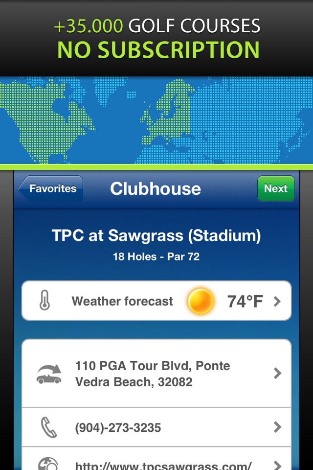 Mobitee Golf GPS Rangefinder Scorecard screenshot 4