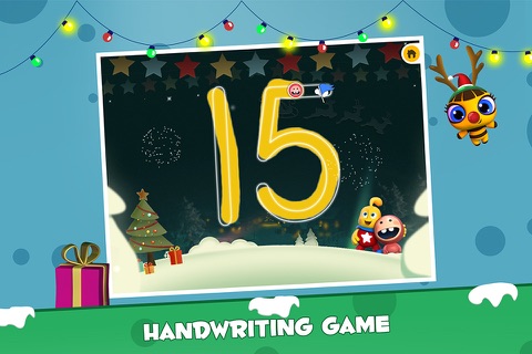 Icky Snow Trace - Learn 1234 Numbers - Christmas Edition FREE screenshot 2