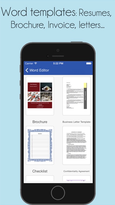 iWord Processor - Rich Text Editor + PDF Professional Screenshot 3