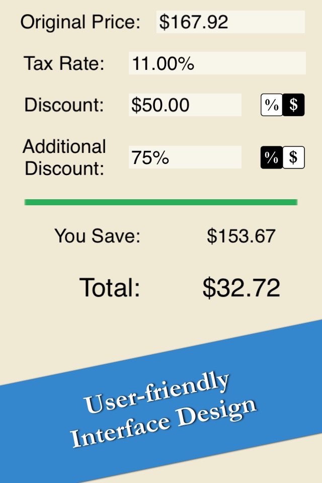 Sale Price Calculator - Easy Quick Compute Discount And Tax Free screenshot 3