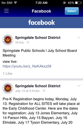 Springdale School District screenshot 2