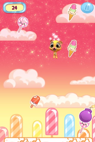 Kitty in Candyland Jump & Tilt - Cute Jumping Cat Platform Crush Game screenshot 3