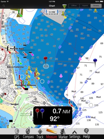 Lazio to Campania Charts Pro screenshot 2