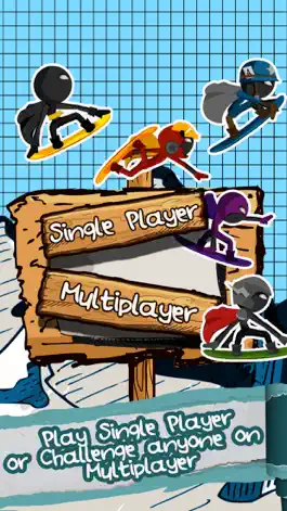 Game screenshot A Superhero Stickman Run - Amazing Mountain Snowboard Racer hack