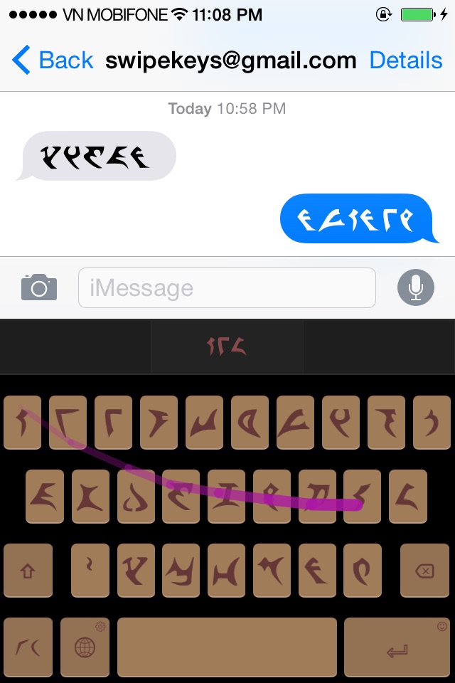 Klingon SwipeKeys screenshot 2