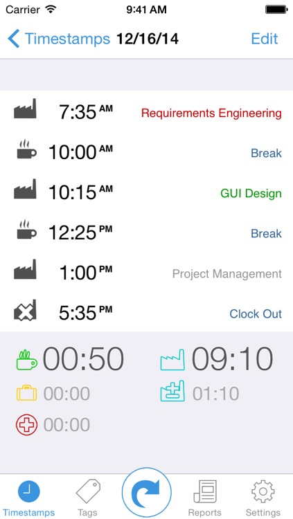 TimeStamps - Time Recording with Ease