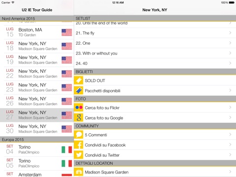 U2 IE Tour Guide iPad screenshot 2