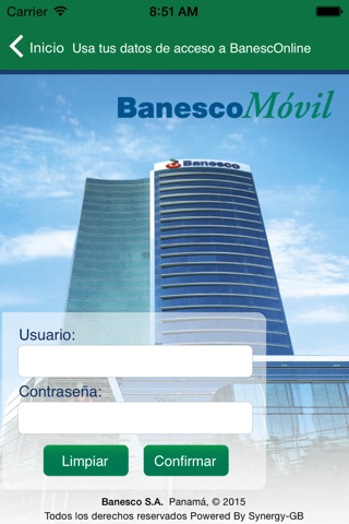 Banesco Panamá screenshot 2