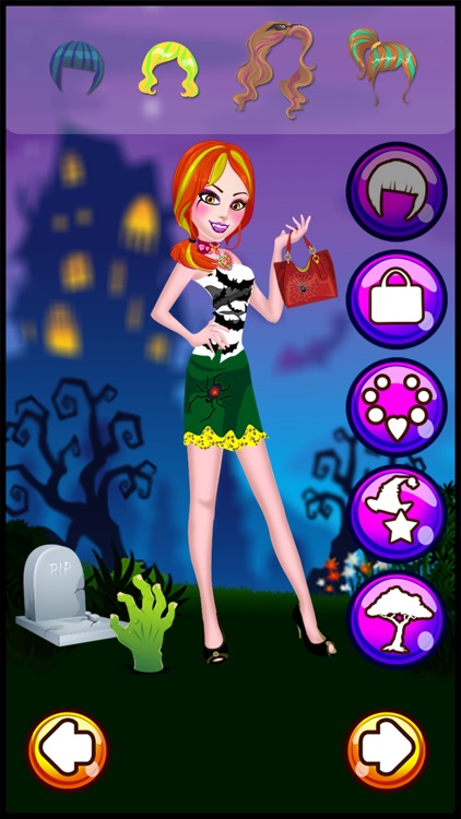 A Monster Make-up Girl Dress up Salon - Style me on a little spooky holiday night makeover fashion party for kids