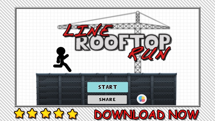 Line Rooftop Run : Stickman Escape Runner Free Edition screenshot-4