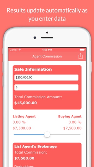 Real Estate Agent Commission Calculator(圖2)-速報App