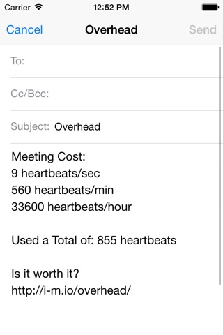 Overhead - Cost of a Meeting screenshot 4