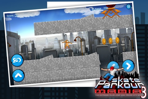 Skate Parkour Mania 3 : The Extreme Ollie Jump and Tricks City Sport - Free Edition screenshot 4