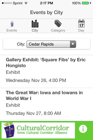 Iowa Cultural Corridor Alliance screenshot 3