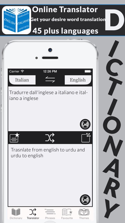 English to Italian & Italian to English