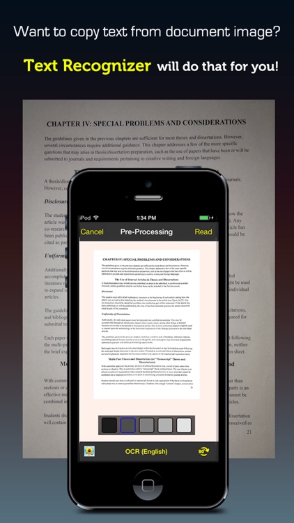 Text Recognizer Pro ™ OCR recognition app for scan character image and convert to editable documents