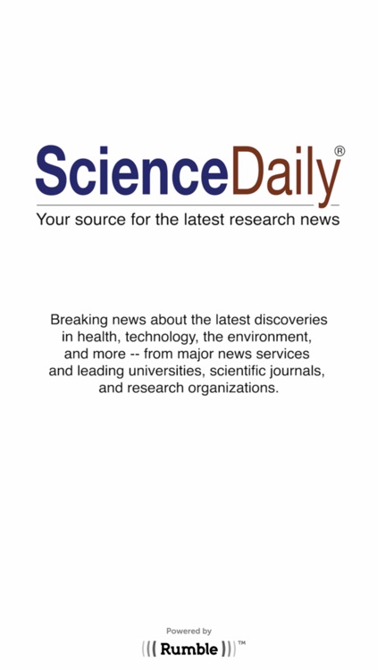 ScienceDaily for iPhone and iPad by ScienceDaily, LLC