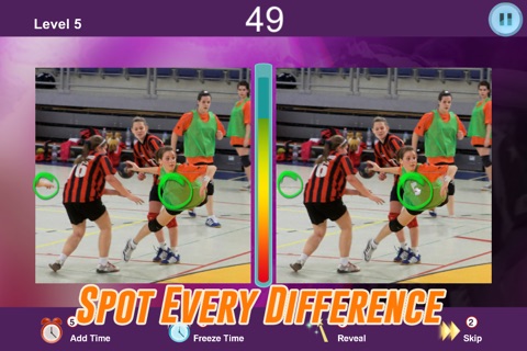 A Spot the differences game - Find hidden objects in Sport Puzzle Pictures - Spotting What's the difference? screenshot 2