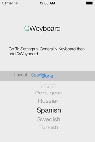 QWeyboard screenshot 2