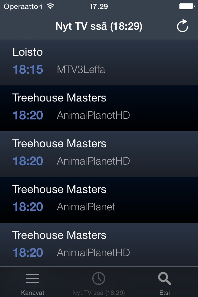 Televisiossa Suomessa screenshot 2