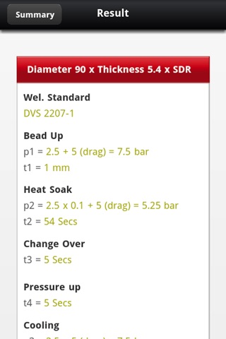 MegaWelder Complete– Multibrand plastic welding calculator screenshot 4