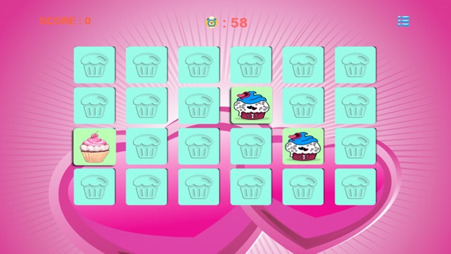 Cupcake Matching - Match 2 Card Game for boy & girl(圖2)-速報App