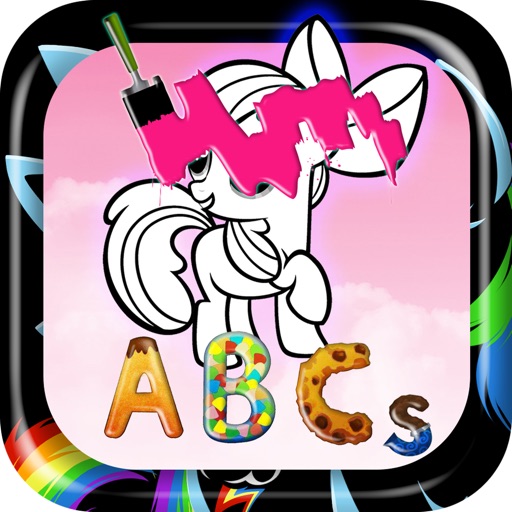 Colouring ABCs For Kids Pony Games Edtion iOS App