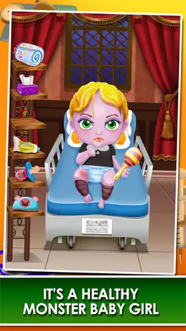 Game screenshot Monster Mommy's Newborn Baby Doctor - my new girl salon & pregnancy make-up games for kids 2 hack