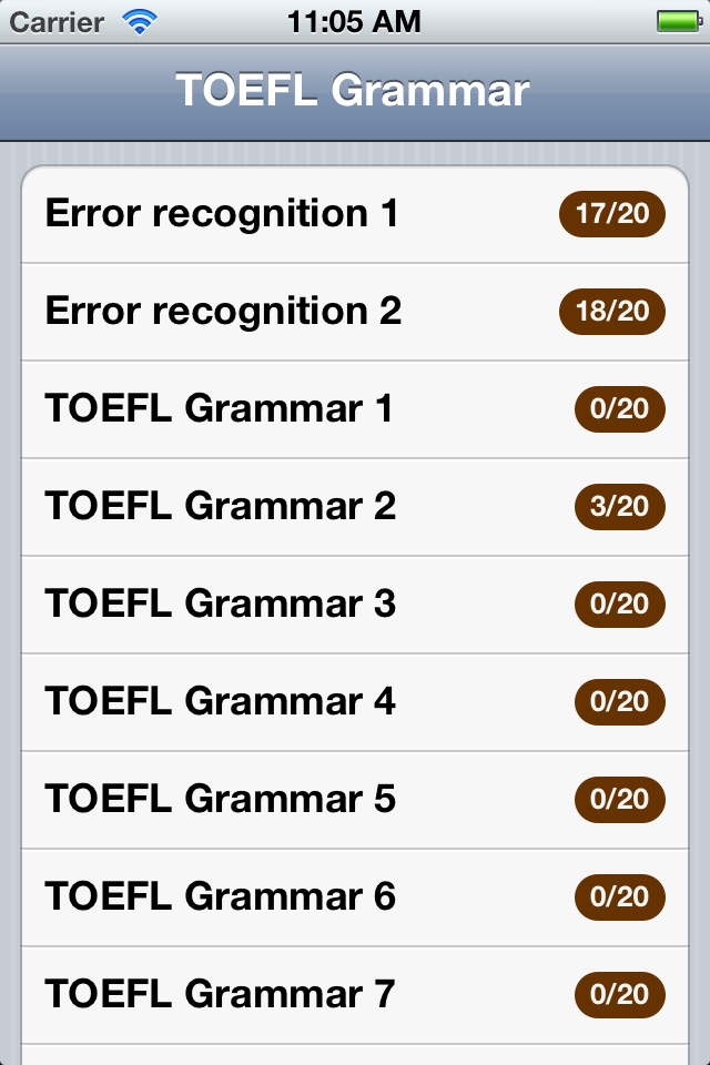 TOEFL® Grammar screenshot 2