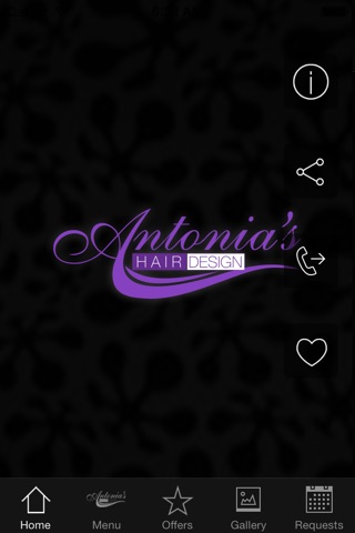Antonias hair design screenshot 2