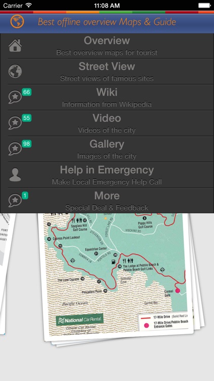 Carmel Tour Guide: Best Offline Maps with StreetView and Emergency Help Info