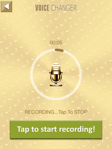 ゴールド ボイスチェンジャー いたずら - 作ります 楽しい レコーディング および あなたのスピーチを変換します とともに 面白いエフェクトのおすすめ画像2