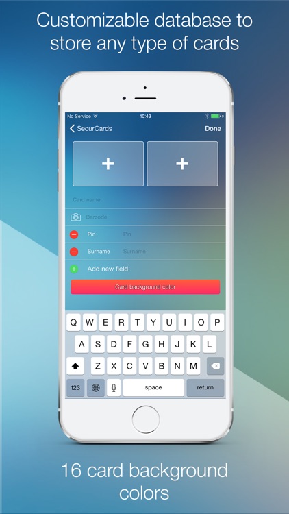 SecurCards: archive and encrypt credit cards and any other card