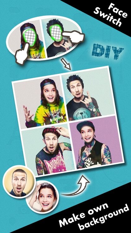 Face Switch Pro - Visage Photo Editor, Change and Replace Yr Head in Pic Frame Hole with Color Filter Effects